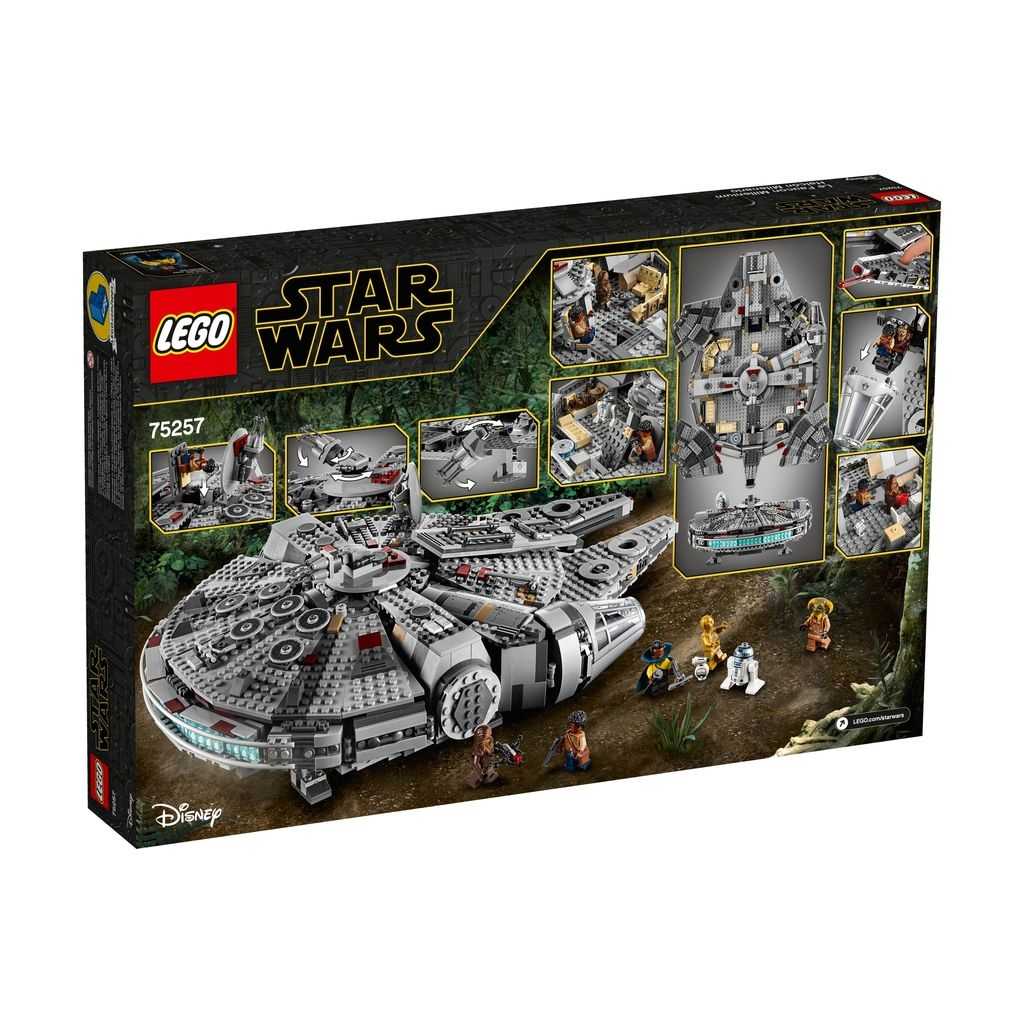 Star Wars Lego Halcón Milenario Edades 9+ # 75257 Artículo 1353 Piezas | GUK-817345